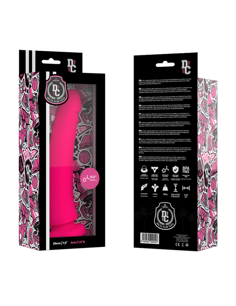 delta club toys gode rose en silicone médical 20 x 4cm_2
