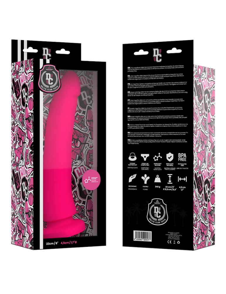 delta club toys gode rose en silicone médical 23 x 4,5 cm_5