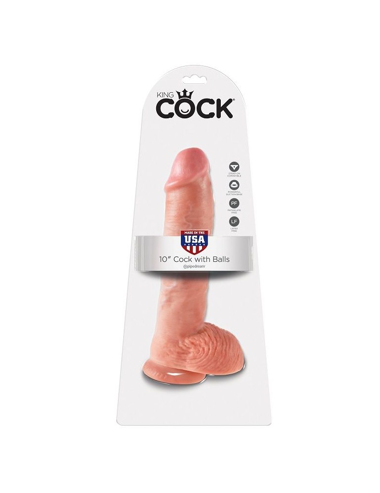 king cock 10 "pénis naturel réaliste 26,5 cm