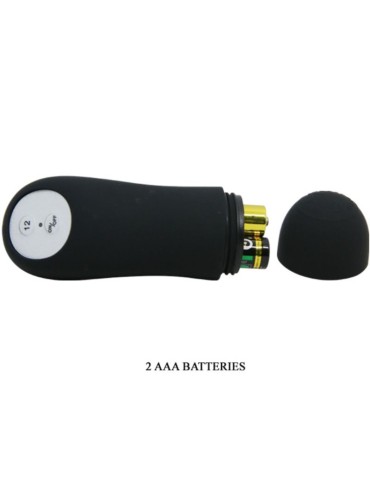 plug anal en silicone pretty love stimulation supplémentaire et 12 modes vibrant - noir_7