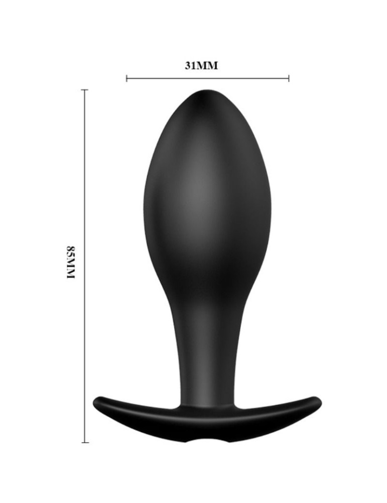 pretty love plug anal forme d'ancre en silicone 12 modes vibrant noir_7