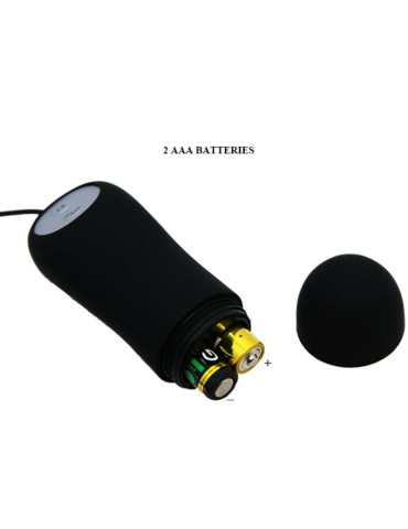 pretty love plug anal forme d'ancre en silicone 12 modes vibrant noir_8