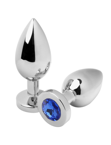 plug anal metalhard diamant bleu petit 5.71cm