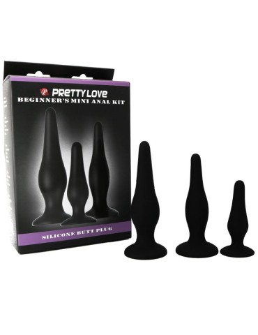 pretty bottom - kit de démarrage de plugs anaux en silicone_4