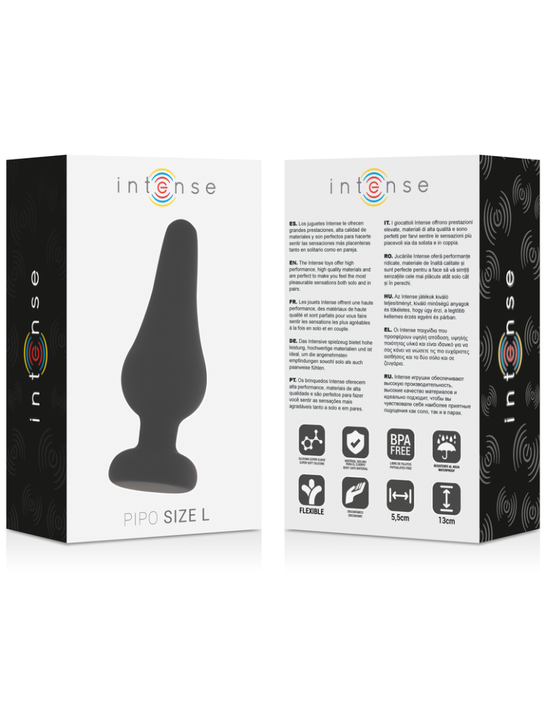 plug anal intense pipo l silicone noir 13,5 cm_4