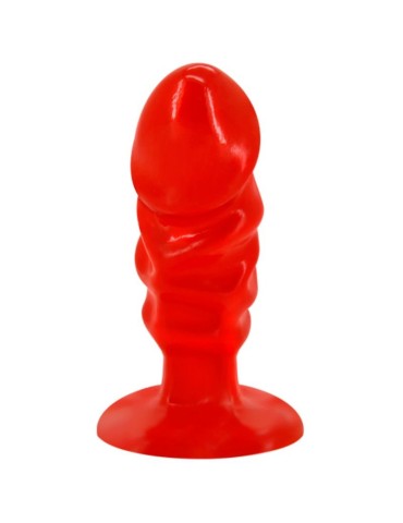 plug anal unisexe baile avec ventouse rouge