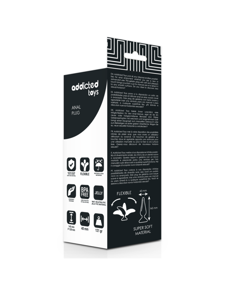 addicted toys plug anal 14,5 cm noir_5