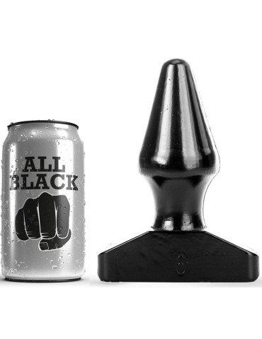 plug anal tout noir 15,5cm