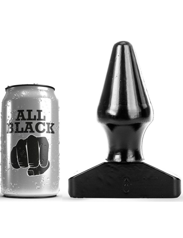 plug anal tout noir 15,5cm