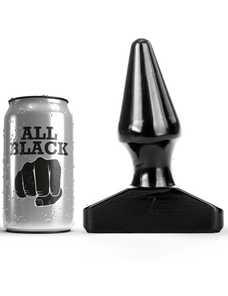 plug anal tout noir 16cm