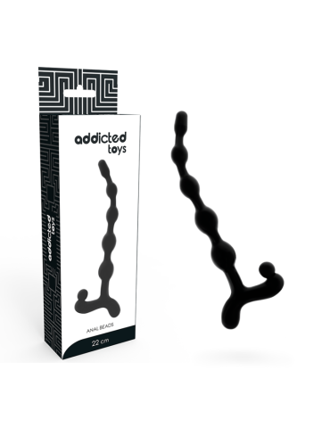 addicted toys perles anales 22cm noir