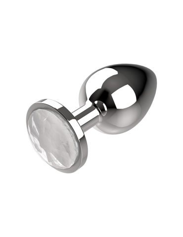 plug anal coquette en métal taille s transparent 2,7x 8cm_7