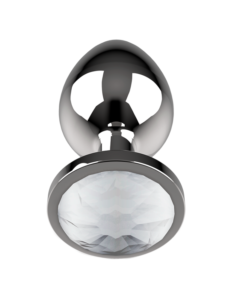 coquette plug anal en métal taille l limpide 4 x 9cm_4