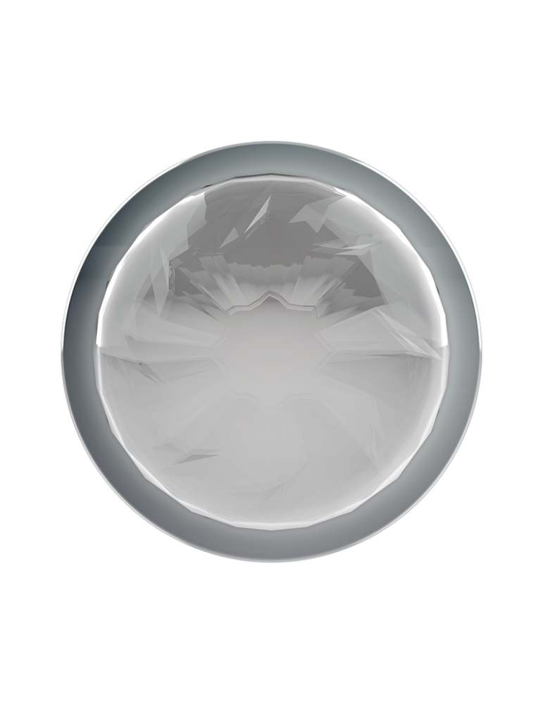 coquette plug anal en métal taille l limpide 4 x 9cm_6