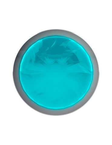 plug anal coquette métal taille l cristal bleu 4 x 9cm_4