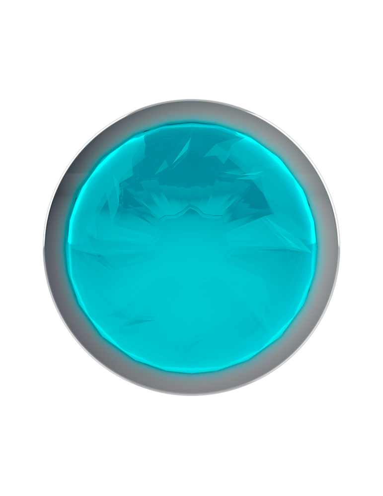 plug anal coquette métal taille l cristal bleu 4 x 9cm_4