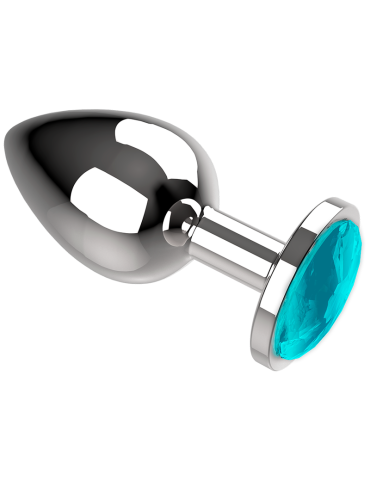 plug anal coquette métal taille l cristal bleu 4 x 9cm_7
