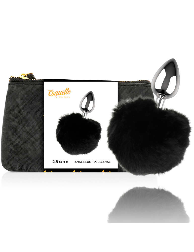 plug anal coquette en métal taille l 2,8 x 4,1 cm