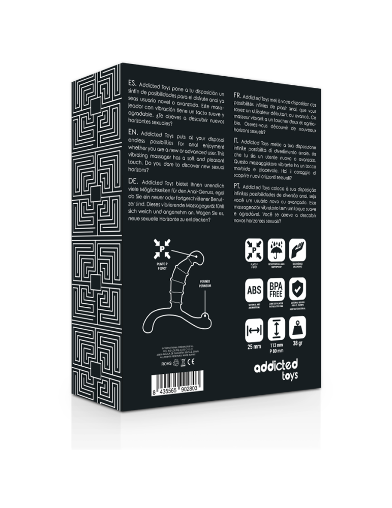 accro jouets prostate plaisir anal noir_5