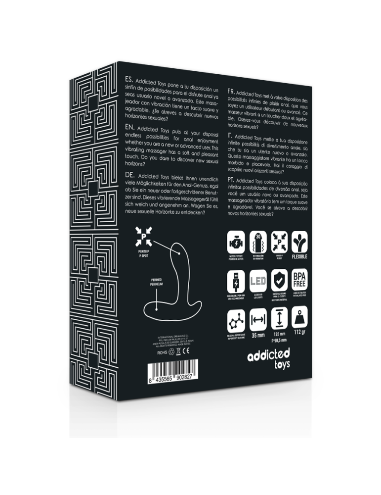 accro jouets masseur anal noir vibration_6