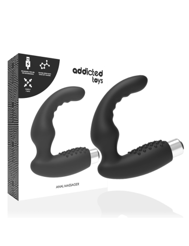 vibromasseur prostatique rechargeable noir addicted toys