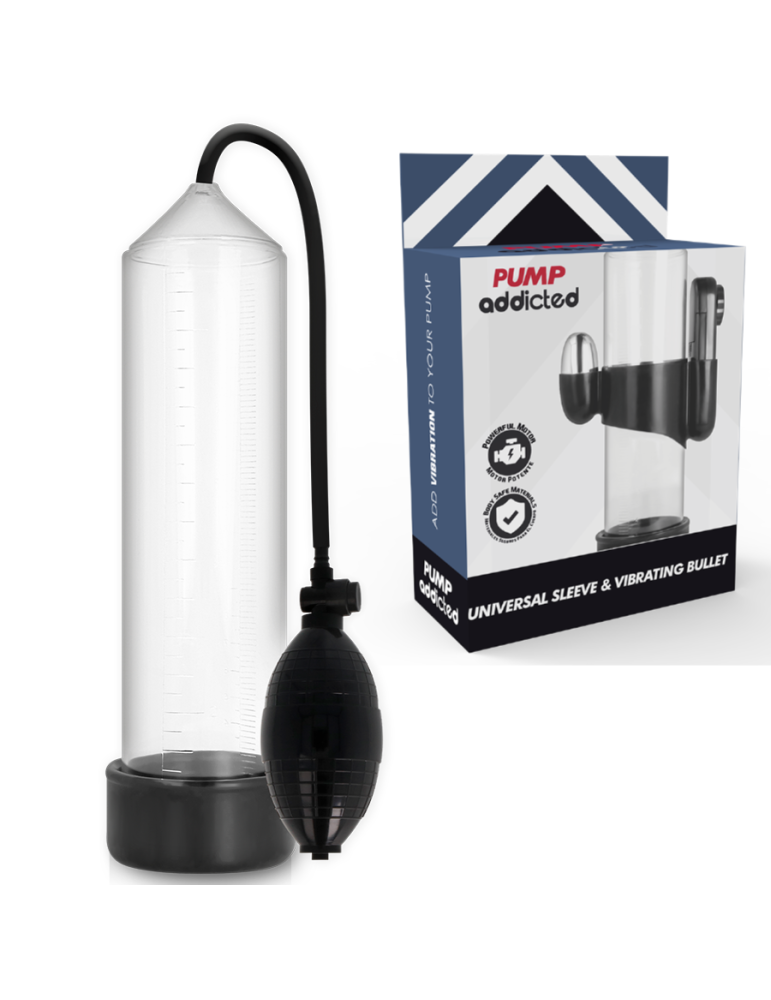 pump addicted boner pump rx3 transparent avec vibromasseur