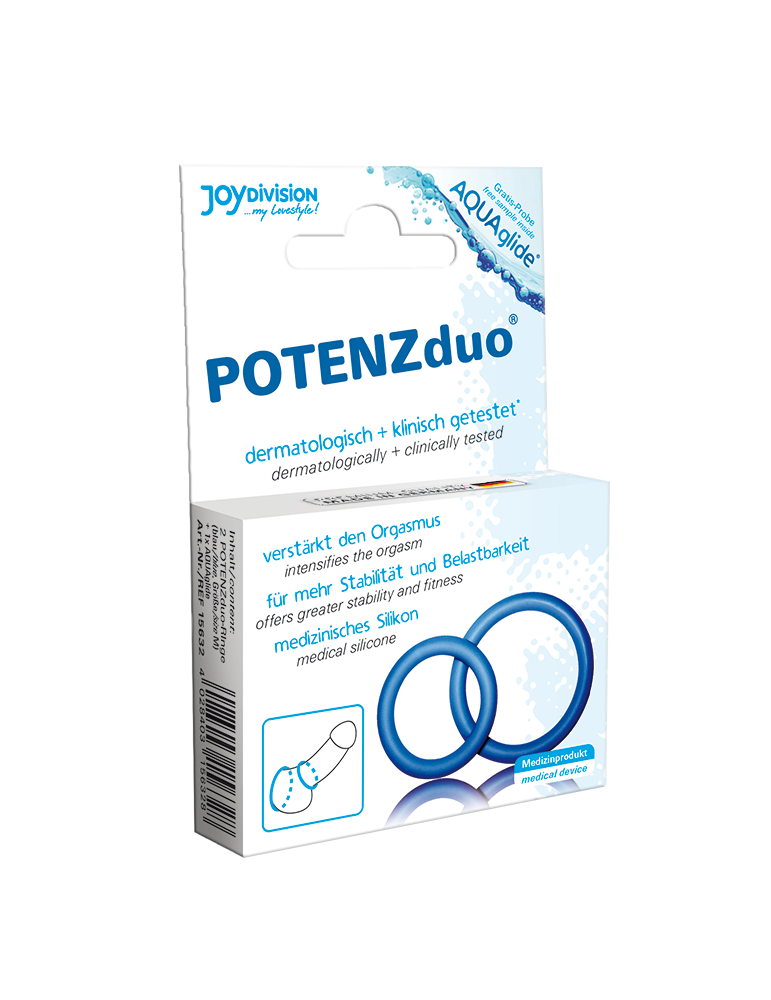 anneaux péniens moyen bleu potenz duo (taille m)_2