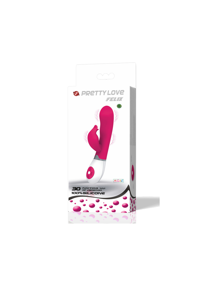 pretty love flirtation - vibromasseur avec stimulateur felix