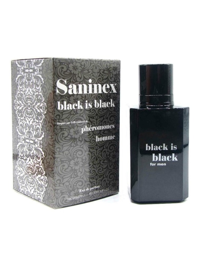 saninex noir est un parfum noir avec des phéromones homme