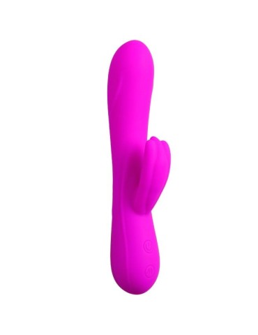 pretty love flirtation - vibromasseur avec stimulateur de clitoris barrete