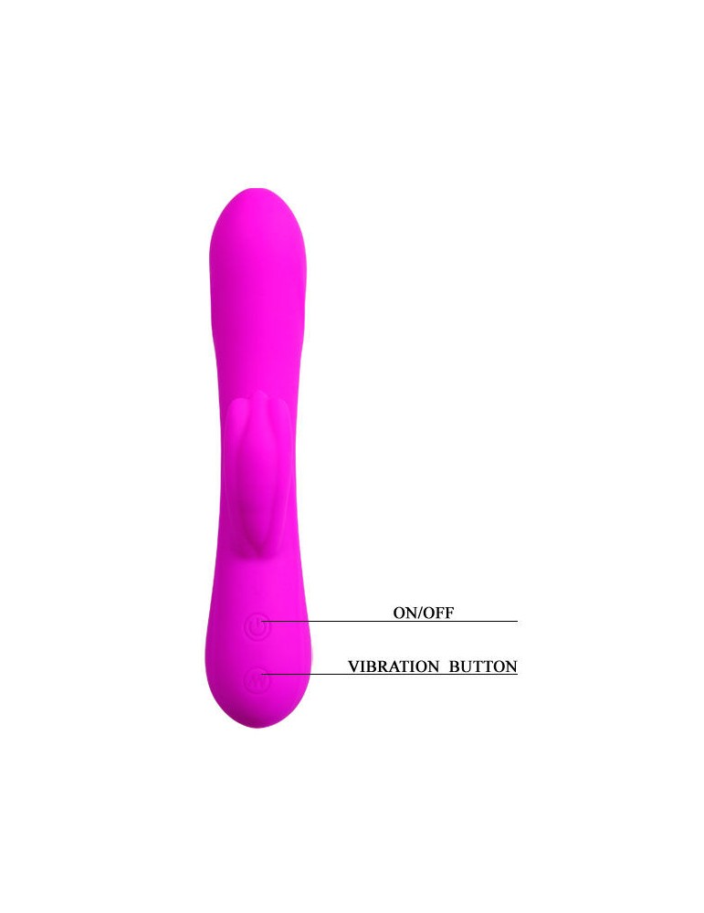 pretty love flirtation - vibromasseur avec stimulateur de clitoris barrete_6