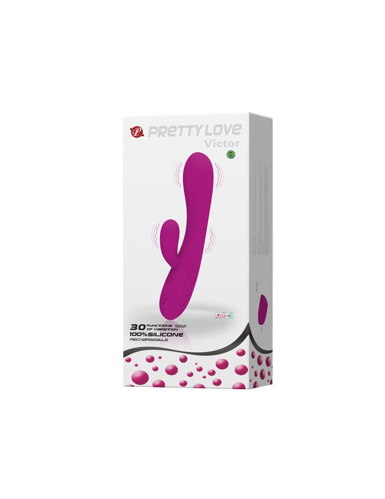 smart pretty love - vibromasseur avec stimulateur de clitoris victor_10