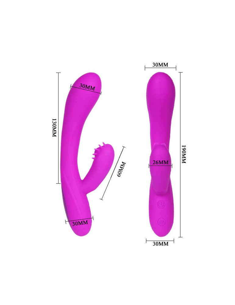 vibromasseur rechargeable intelligent pretty love avec lapin - harry_5