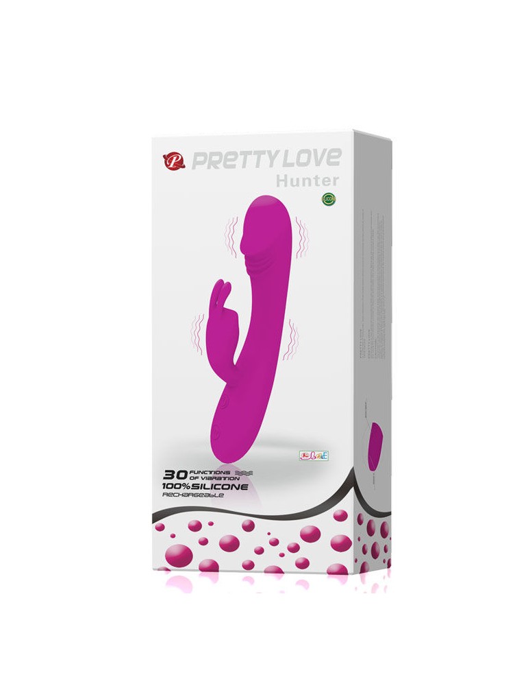 pretty love smart - vibromasseur avec lapin 30 modes hunter_9