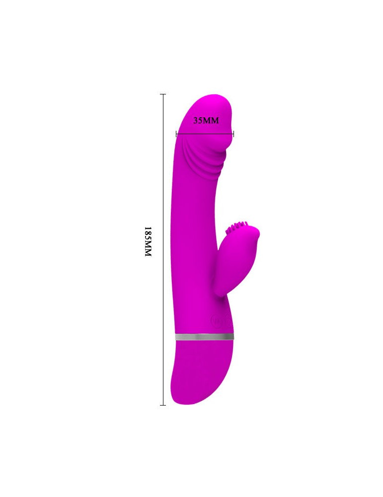 pretty love flirtation - vibromasseur avec rabbit david_5