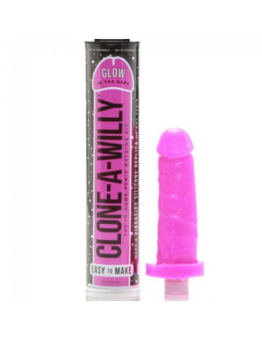 clone willy cloner pink pénis luminescent avec vibromasseur_3