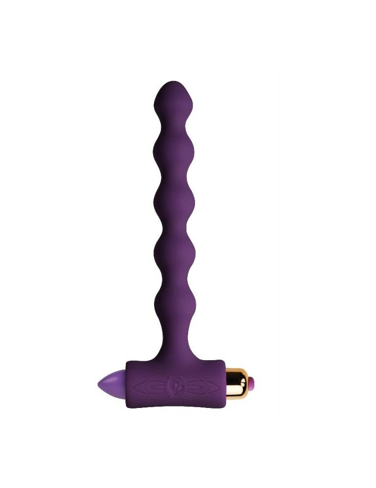 plug anal vibrant avec ondulations petites sensations perles