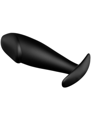 plug anal pénis en silicone pretty love - noir_3