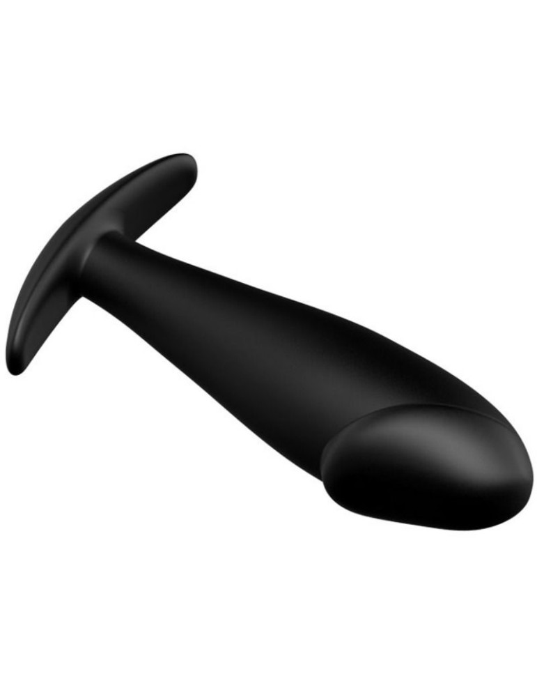 plug anal pénis en silicone pretty love - noir_4