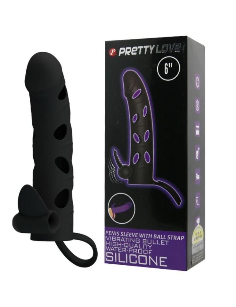 étui en silicone pretty love avec vibration 15,2 cm_8