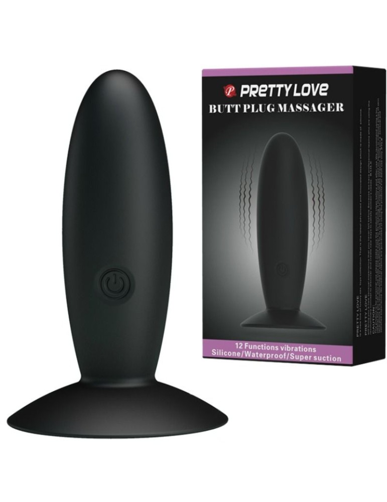 pretty love - bottom - plug anal en silicone rechargeable avec vibration_2