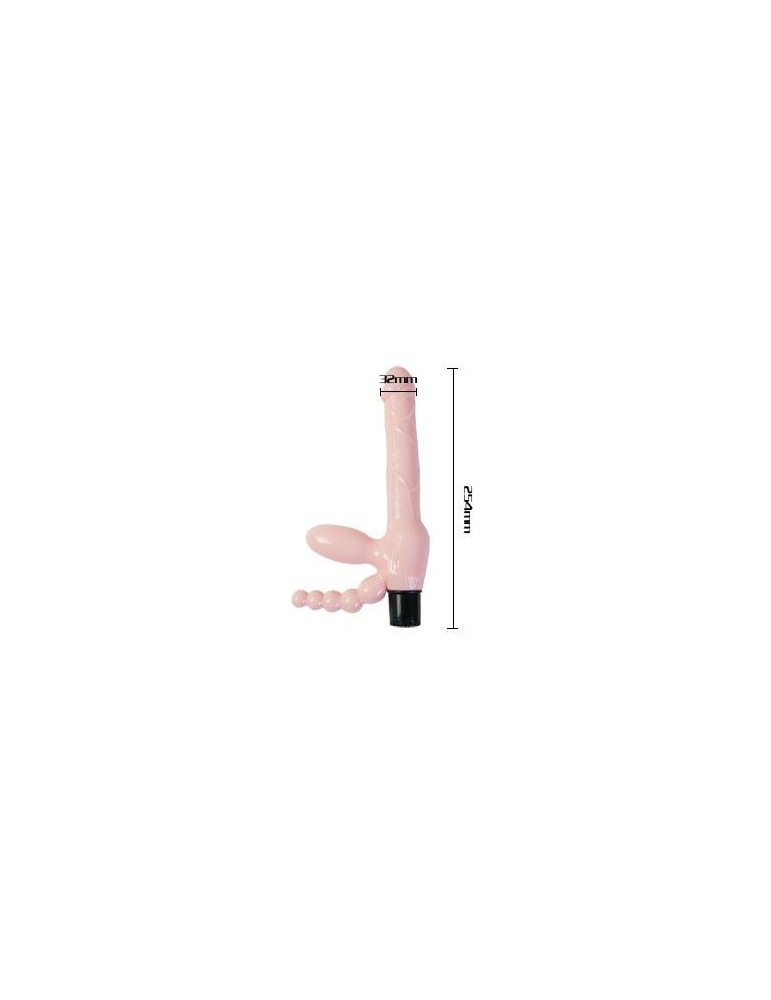 harnais sans fil tpr avec vibration et stimulation anale 25,4 cm_2