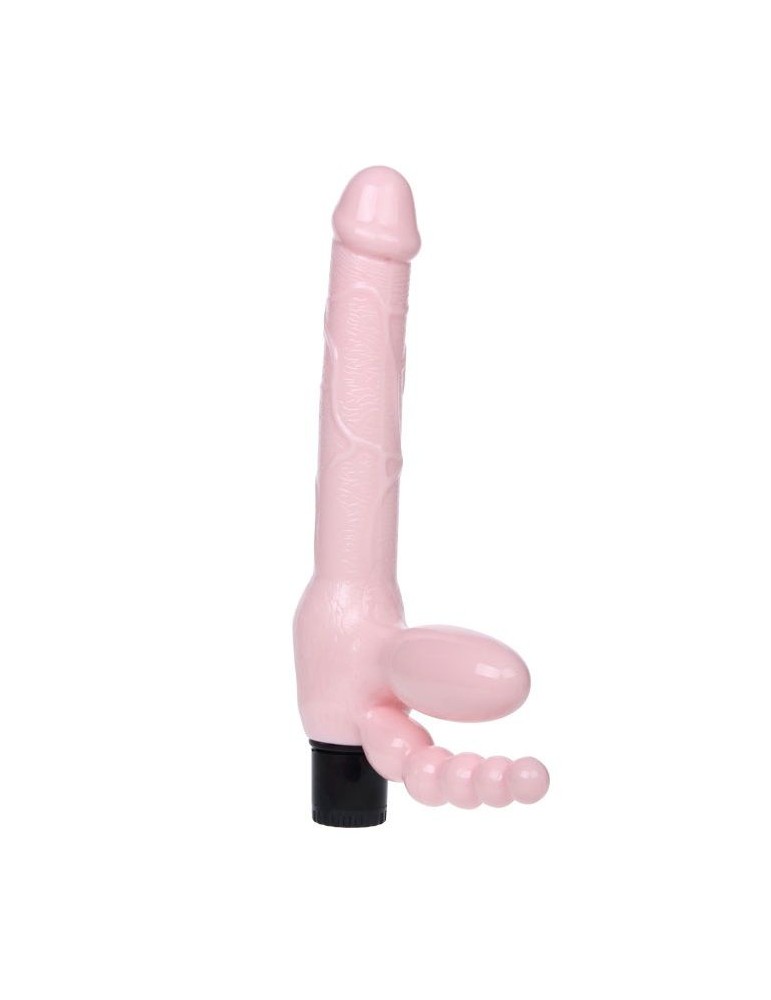 harnais sans fil tpr avec vibration et stimulation anale 25,4 cm_4