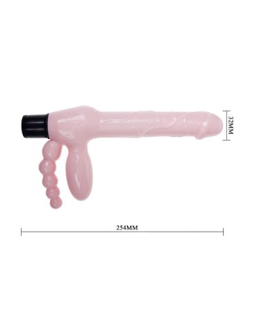 harnais sans fil tpr avec vibration et stimulation anale 25,4 cm_7