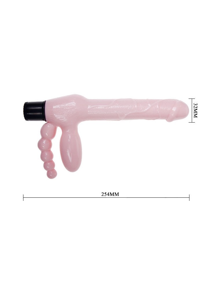 harnais sans fil tpr avec vibration et stimulation anale 25,4 cm_7