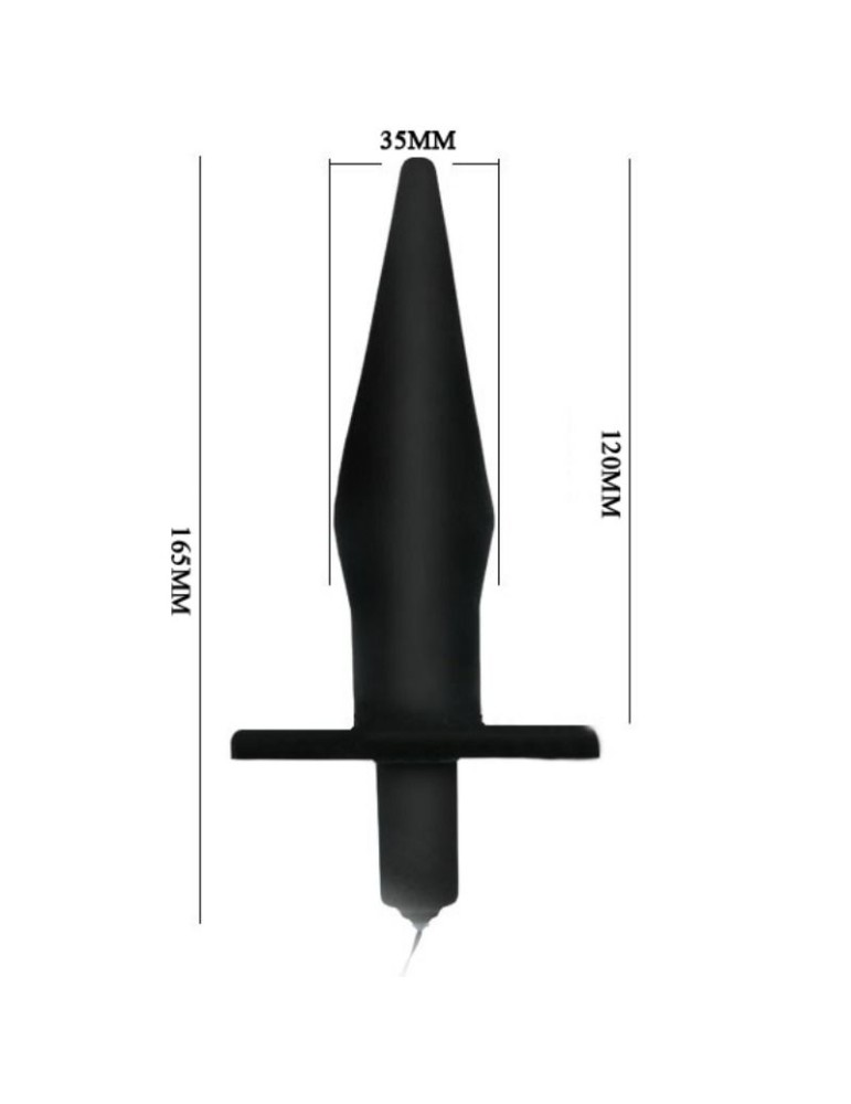 plug anal baile anal avec vibration - noir_5