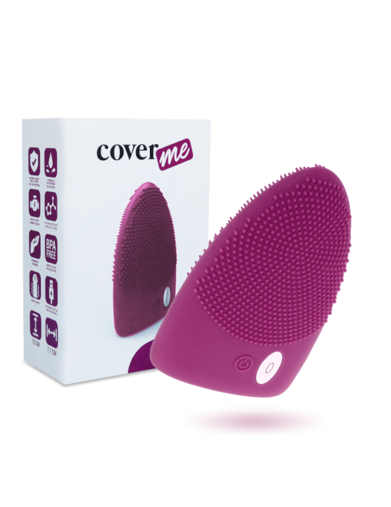 vibromasseur rechargeable en silicone coverme nora lilas