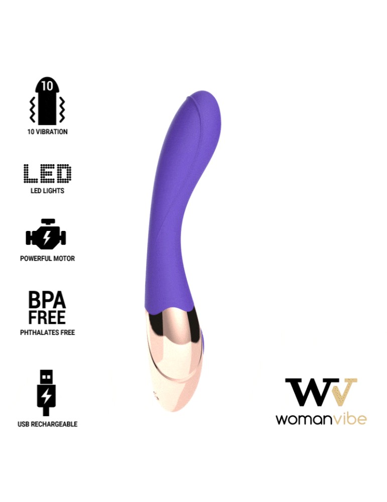 vibromasseur rechargeable en silicone ensoleillé womanvibe