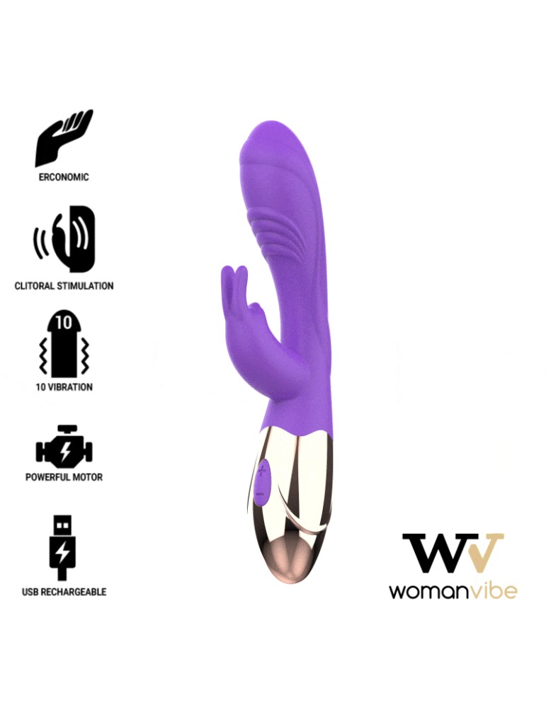 vibromasseur rechargeable en silicone womanvibe viora