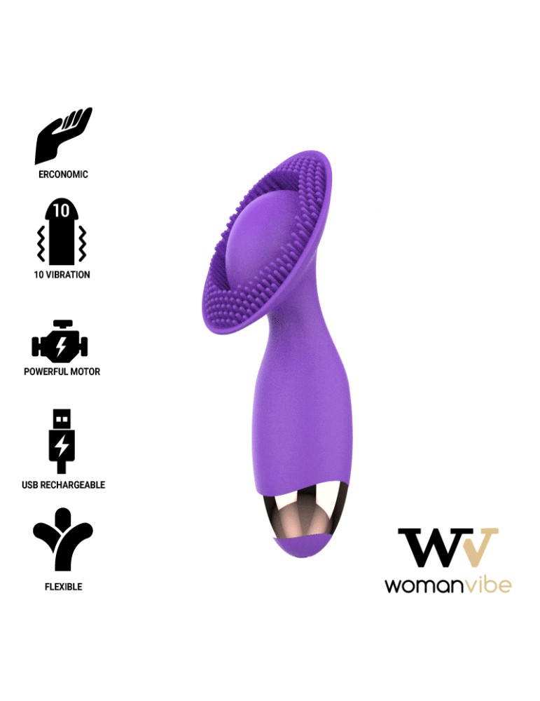 stimulateur rechargeable pour chiots womanvibe en silicone